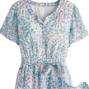 Splattered Paint Print Dress